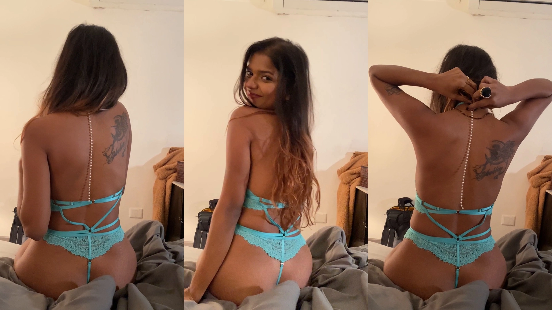 Khyati Shree Teasing in a Blue Bikini Showing Off Her Hot Body