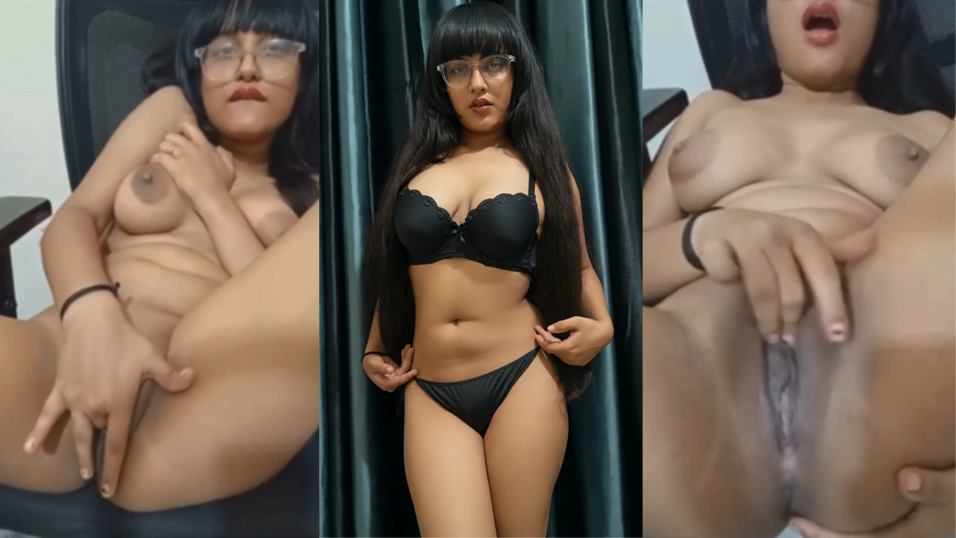 Desi Girlfriend Fingers Her Soaking Wet Pussy to Orgasm