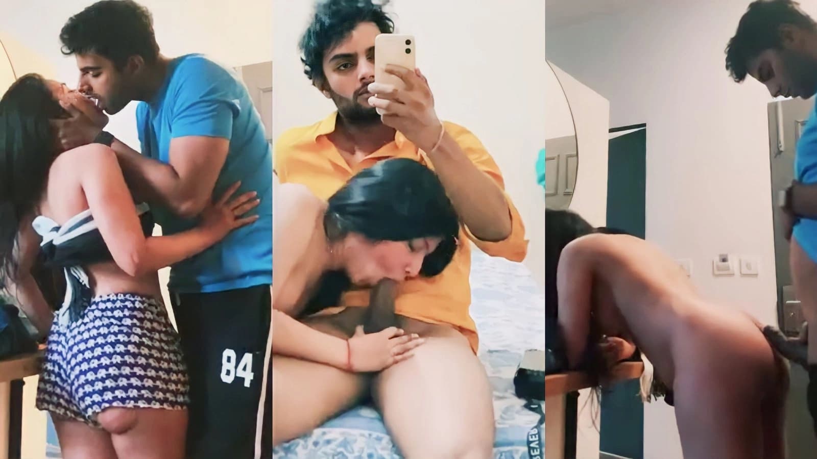 Horny girlfriend riding a fat cock and moaning