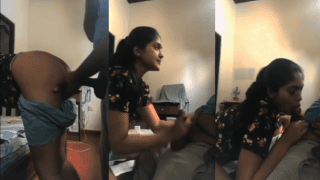 Topper Girl Intensively Jerks Her Teacher In His Chair