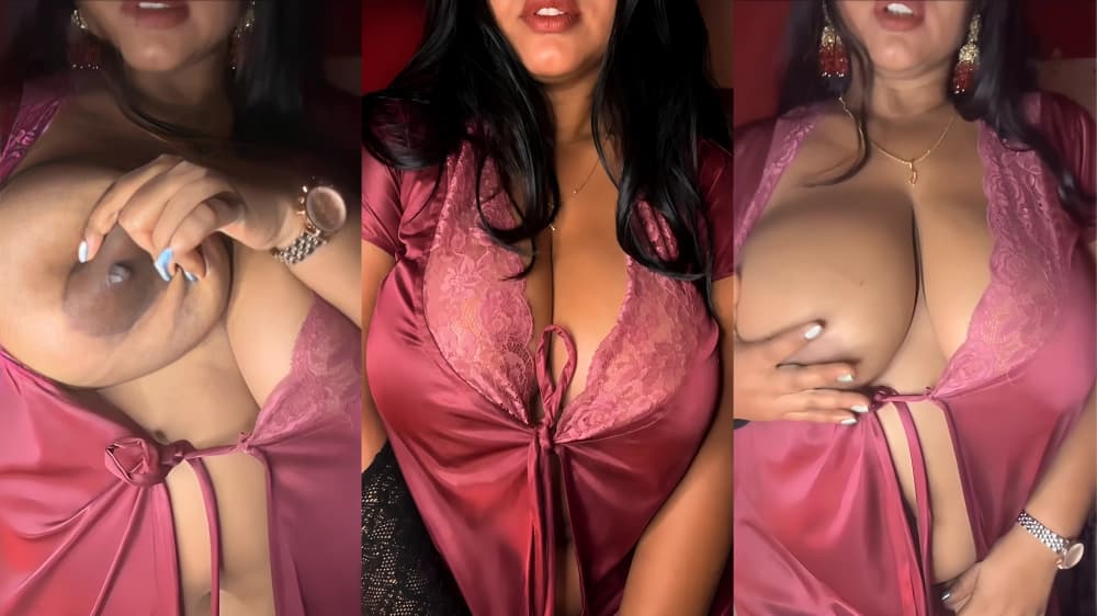 Busty bhabhi teases her huge boobs