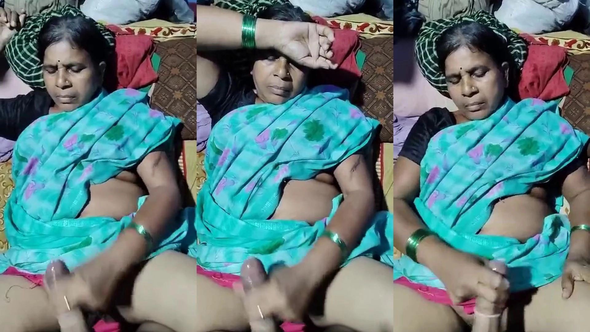 Mature Desi Aunty Gives a Slow Handjob in Homemade Sex Video