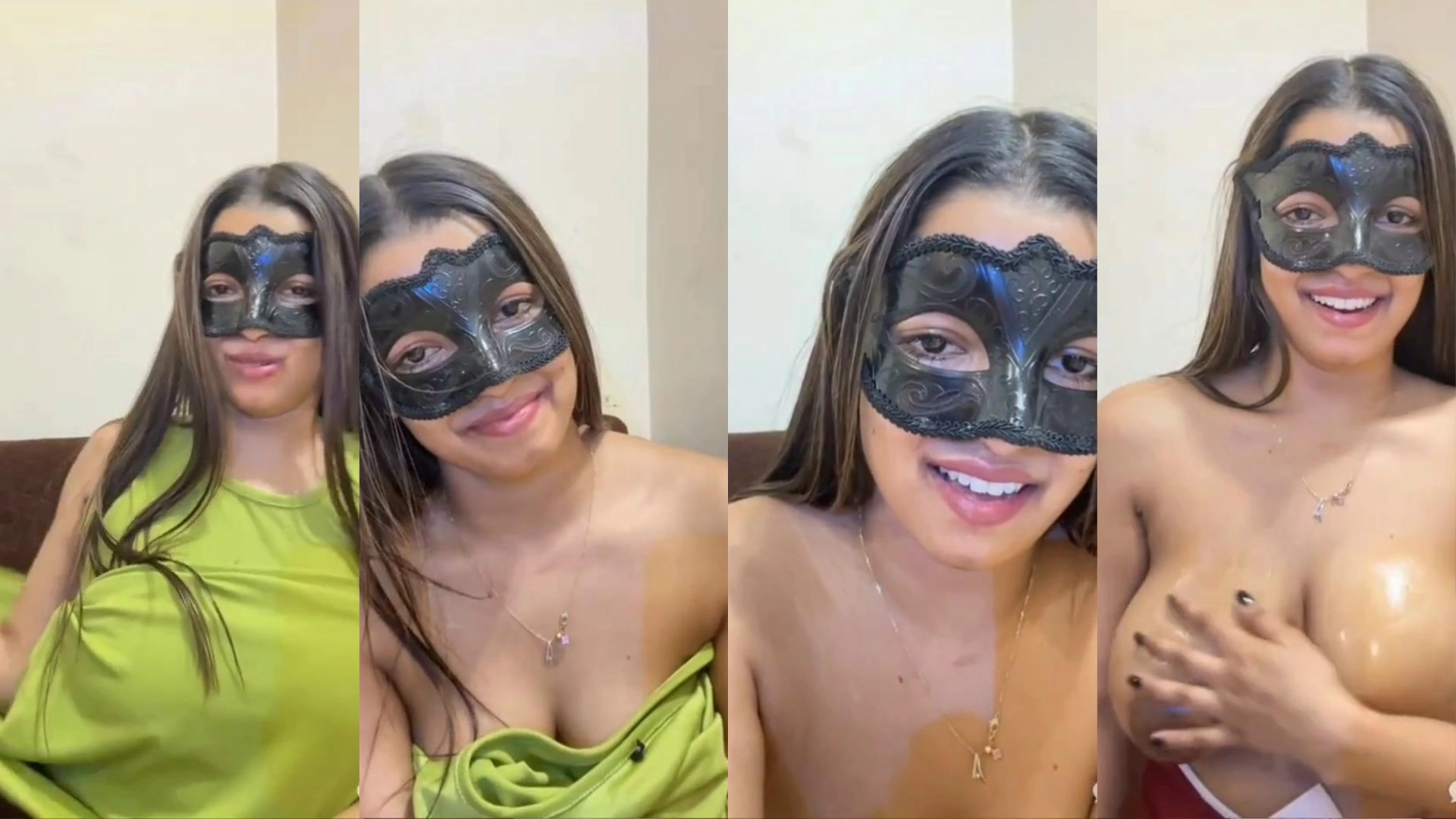 Sakshi Oils Up Her Tummy and Goes Topless Showing Her Boobs