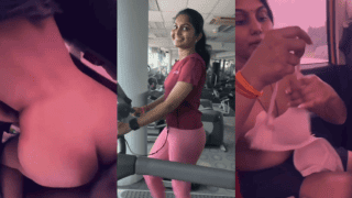 Slutty Wife Cheats With Gym Trainer - Giggles On The Treadmill Then Gets Her Married Pussy Drilled In Car