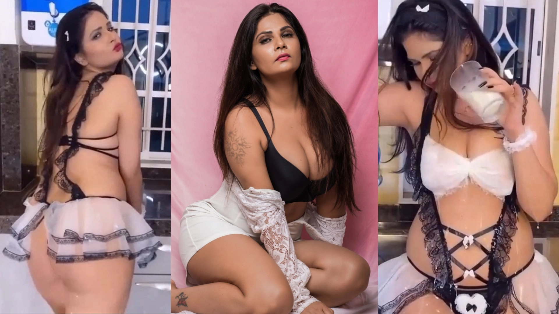 Famous OTT Actress Aabha Paul Maid Tease with Cold Milk