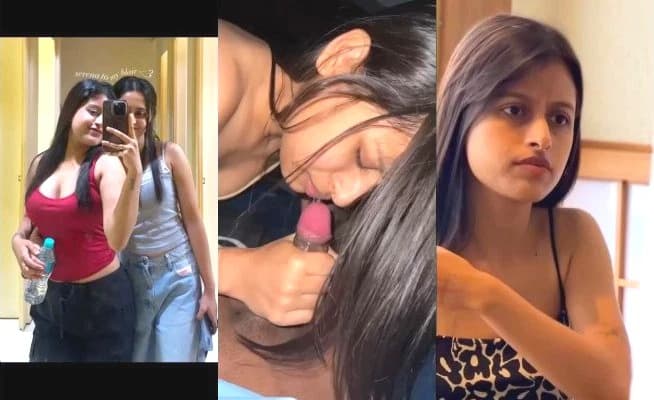 Leaked Desi GF Sloppy Blowjob and Hardcore Fucking with Loud Moans
