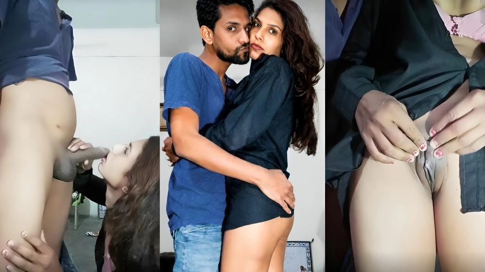 Horny Desi Couple Tango Live Ass Pressing and Cock Sucking Show