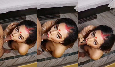 Horny Bengali Boudi Sucking Big Dick
