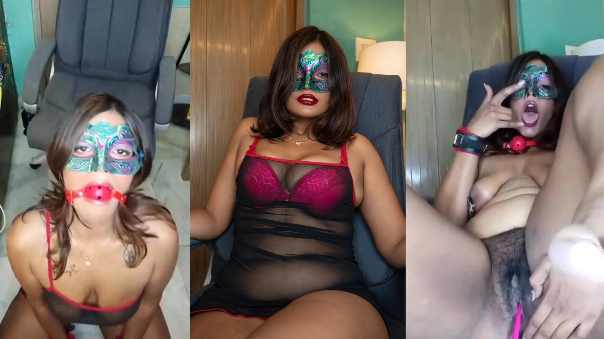 Wild Desi Bhabhi BDSM Nude Show with Vibrator