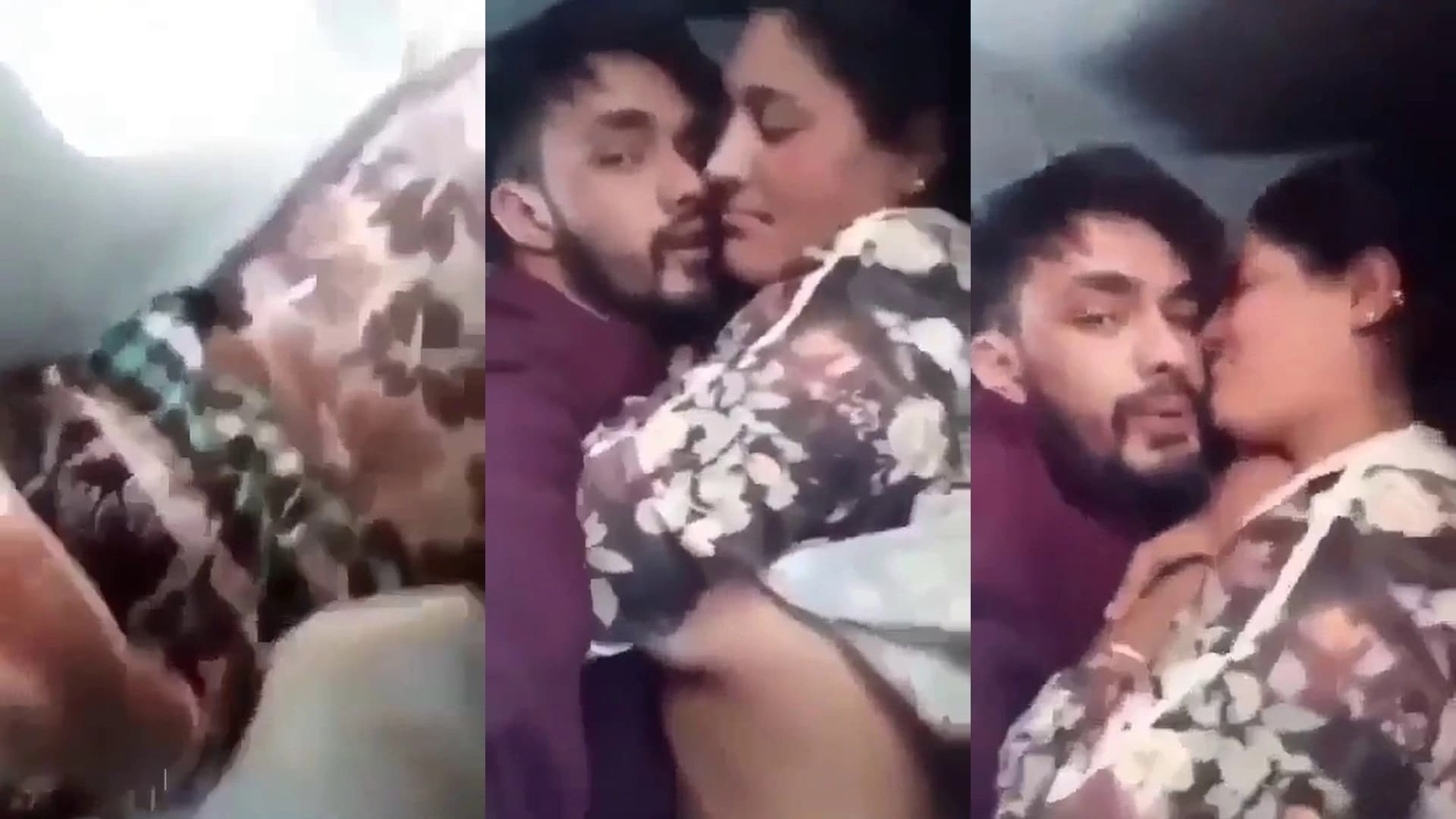 Horny Punjabi guy records MMS while pressing his Punjaban girlfriend's big boobs
