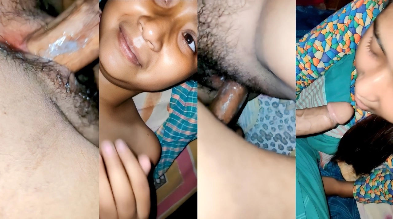 Desi GF Blowjob and Creamy Pussy Fucking